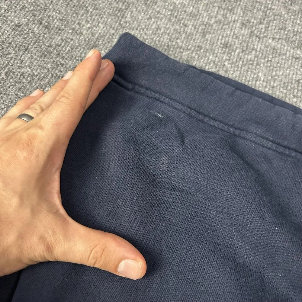 Gucci Sweatpants Mens Medium Blue Fleece Cotton Jogger Drawstring Made In Italy